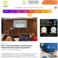 Foro: “Políticas Públicas y Estructuras Financieras del Crimen Organizado”